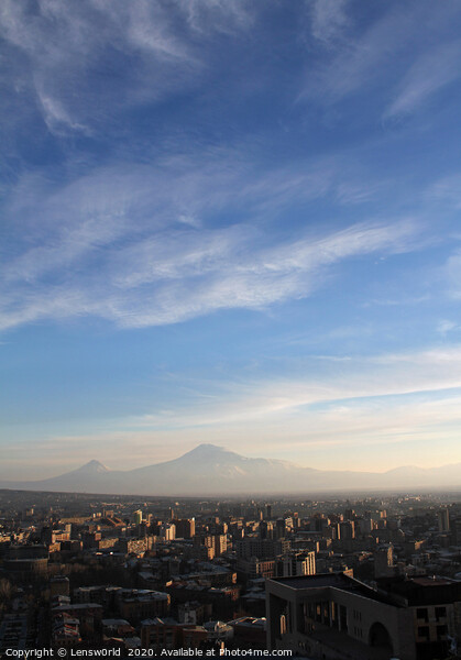 Yerevan and Mount Ararat Picture Board by Lensw0rld 
