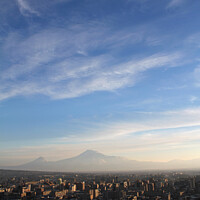 Buy canvas prints of Yerevan and Mount Ararat by Lensw0rld 