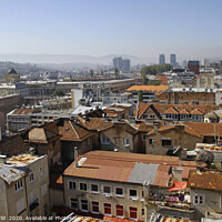 Buy canvas prints of Beautiful view over the city of Sarajevo by Lensw0rld 