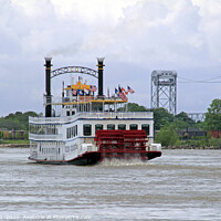 Buy canvas prints of Steamboat on Mississippi river by Lensw0rld 