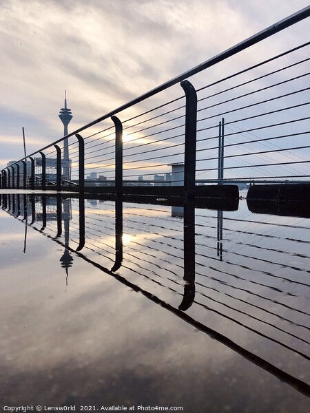 Reflections in Düsseldorf, Germany Picture Board by Lensw0rld 