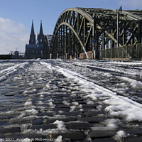 Buy canvas prints of Cologne Cathedral in winter by Lensw0rld 
