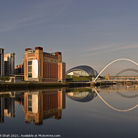 Buy canvas prints of Newcastle upon Tyne Reflections by Harshil Shah