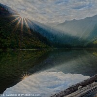 Buy canvas prints of Avalanche Lake, Glacier National Park by Jules Taylor