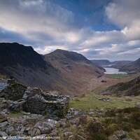 Buy canvas prints of Warnscale Bothy & Buttermere by Jules Taylor