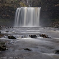 Buy canvas prints of Sgwd-yr-Eira waterfall by Jules Taylor