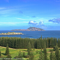 Buy canvas prints of Nepean and Phillip Islands, Norfolk Island by Paul W. Kerr