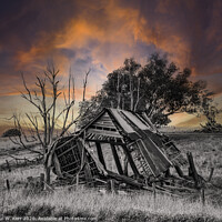 Buy canvas prints of Derelict shed by Paul W. Kerr