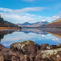 Buy canvas prints of The Snowdon Horseshoe by Andrew McConochie