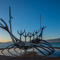 Buy canvas prints of Sun Voyager, Reykjavik, Iceland by Andrew McConochie