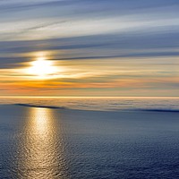 Buy canvas prints of Midnight Sun, half fog by Sylvain Beauregard