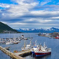 Buy canvas prints of Fishing port, Tromso, Norway by Sylvain Beauregard