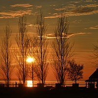 Buy canvas prints of Sunset silhouettes by Sylvain Beauregard