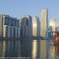 Buy canvas prints of Docklands Skyline by Iain McGillivray