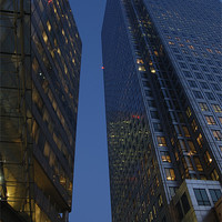 Buy canvas prints of Canary Wharf Towers by Iain McGillivray