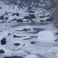 Buy canvas prints of Frozen Stream by Iain McGillivray