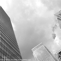 Buy canvas prints of Canary Wharf Skyscrapers by Iain McGillivray