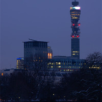 Buy canvas prints of Telecom Tower in Winter by Iain McGillivray