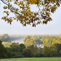 Buy canvas prints of The River Thames from Richmond Hill, Surrey. by Justin Foulkes