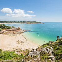 Buy canvas prints of Beauport Bay, Jersey, Channel Islands by Justin Foulkes