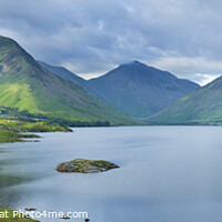 Buy canvas prints of Panoramic view of Wastwater, Lake District by Justin Foulkes