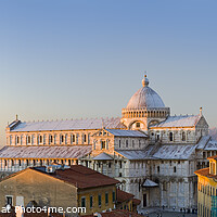 Buy canvas prints of  Panoramic view of Pisa, Tuscany, Italy by Justin Foulkes