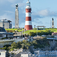 Buy canvas prints of Smeatons Tower, Plymouth Hoe, Plymouth, Devon by Justin Foulkes