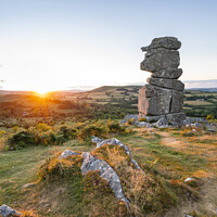 Buy canvas prints of Bowerman's Nose, Dartmoor, Devon by Justin Foulkes