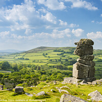 Buy canvas prints of Bowerman's Nose, Dartmoor, Devon by Justin Foulkes