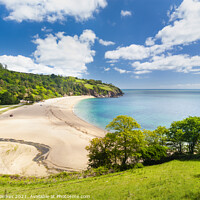 Buy canvas prints of Blackpool Sands, South Hams, Devon by Justin Foulkes