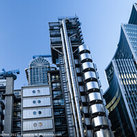 Buy canvas prints of The Lloyds building, the City of London by Justin Foulkes