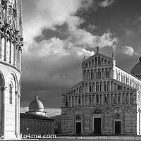 Buy canvas prints of Panoramic view of the Leaning Tower, Pisa, Italy by Justin Foulkes