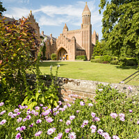 Buy canvas prints of Quarr Abbey, Isle of Wight by Justin Foulkes