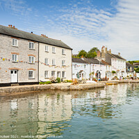 Buy canvas prints of Dittisham on the river Dart, South Devon by Justin Foulkes