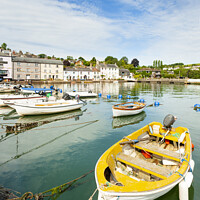 Buy canvas prints of Boats on the river Dart, at Dittisham, South Devon by Justin Foulkes