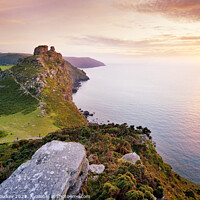 Buy canvas prints of Valley of the Rocks, Exmoor, North Devon by Justin Foulkes