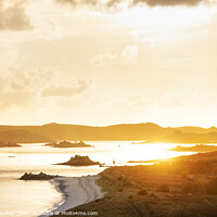 Buy canvas prints of View from Lawrence's Bay, St Martin's, towards Tresco, Isles of Scilly by Justin Foulkes