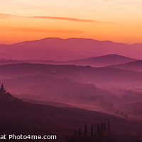 Buy canvas prints of Tuscan Dawn by Justin Foulkes