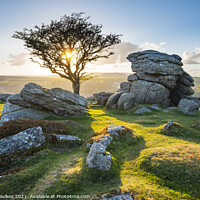 Buy canvas prints of Emsworthy Rocks, Dartmoor by Justin Foulkes