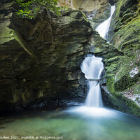 Buy canvas prints of St Nectan's Glen, near Tintagel, Cornwall by Justin Foulkes