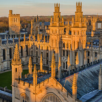 Buy canvas prints of All Souls College, Oxford, England by Justin Foulkes