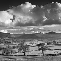 Buy canvas prints of Clouds over the Brecon Beacons, Wales by Justin Foulkes