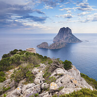 Buy canvas prints of Es Vedra, Ibiza, Spain by Justin Foulkes