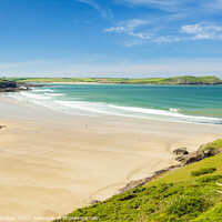 Buy canvas prints of Polzeath beach, Cornwall by Justin Foulkes