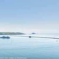 Buy canvas prints of Plymouth Sound and the Breakwater by Justin Foulkes