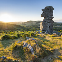 Buy canvas prints of Bowerman's Nose, Dartmoor by Justin Foulkes