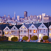 Buy canvas prints of Alamo Square, San Francisco, California, USA by Justin Foulkes
