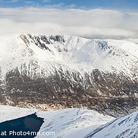 Buy canvas prints of Panoramic view of Braeriach and the Lairig Ghru, Cairngorms by Justin Foulkes