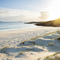 Buy canvas prints of Northton Beach, Isle of Harris, Outer Hebrides by Justin Foulkes