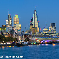 Buy canvas prints of London City Skyline panorama by Justin Foulkes